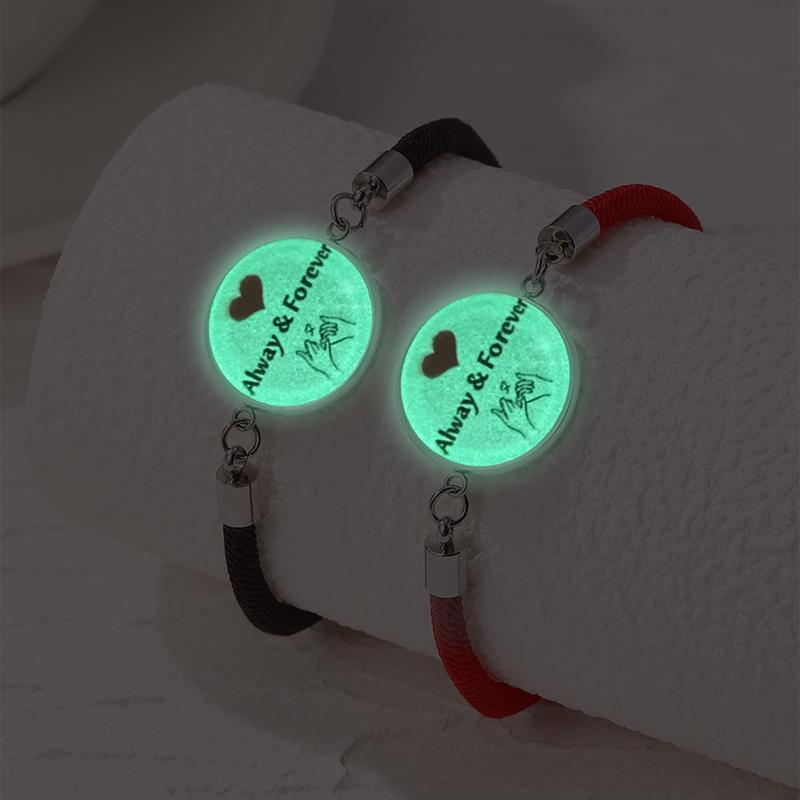 Colourful Bracelets for Women Luminous Bracelet Couples Bracelet Luminous Glowing in The Dark Star Bracelet for Men Couple Gift Valentine's Day Gift