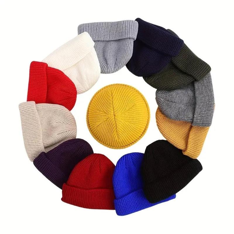 Winter Knitted Hats Beanies, 1 Count Outdoor Sports Cycling Knit Hats for Boyfriend Gifts, Fashion Cycling Beanie, Trendy Casual Outdoor Warm Elastic Fiber Hats for Men & Women, Gym Accessories, Gym Equipment