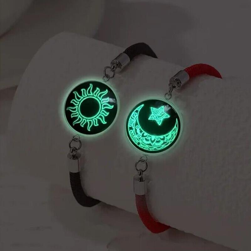 Colourful Bracelets for Women Luminous Bracelet Couples Bracelet Luminous Glowing in The Dark Star Bracelet for Men Couple Gift Valentine's Day Gift