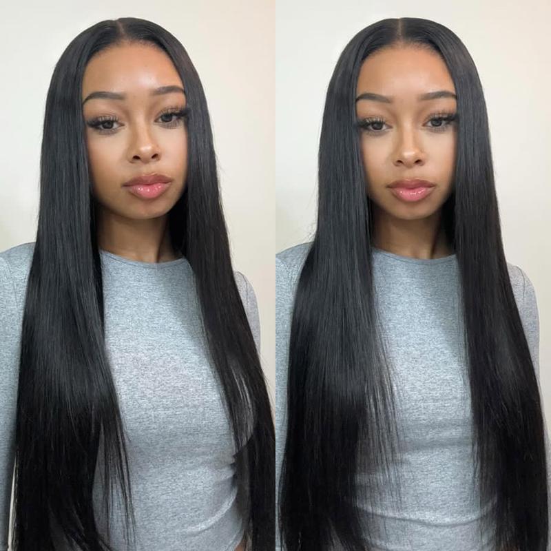 [NEW IN] OQ HAIR Silk Straight Pre-cut 7x5 HD Lace Wear Go Glueless Wig Bleached Mini Knots Beginner Friendly