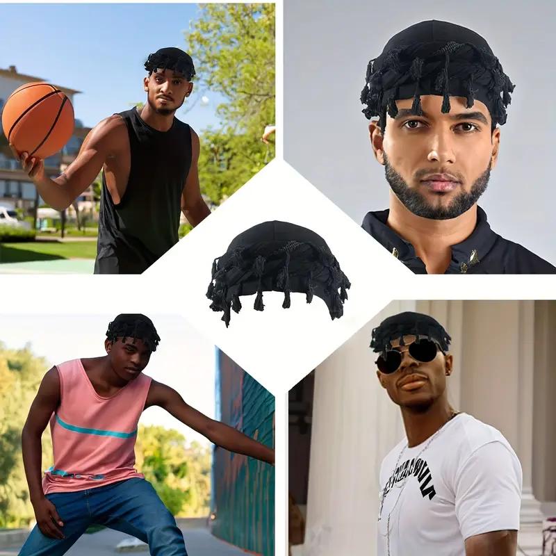 Turban for Men Vintage Twist Head Wraps Durag Satin Lined Halo Turban for WoMen Modal and Satin Turban Scarf Tie