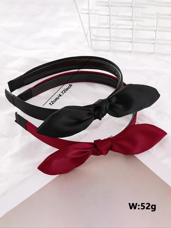 Women's Elegant Bowknot Design Hair Hoop, Cute Trendy Hair Hoop, Fashionable Hair Accessories for Daily & Party Decoration