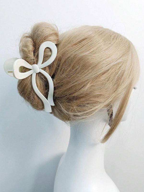 Cute Bowknot Design Hair Claw, Elegant Hair Accessories for Women & Girls, Minimalist Headwear Suitable for Thick Hair