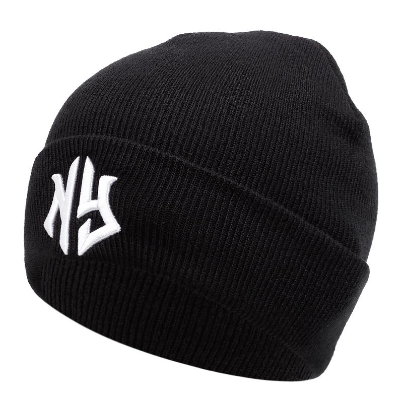 fashion beanie hat men letter embroidered men knitted hat with warm head cover hat women