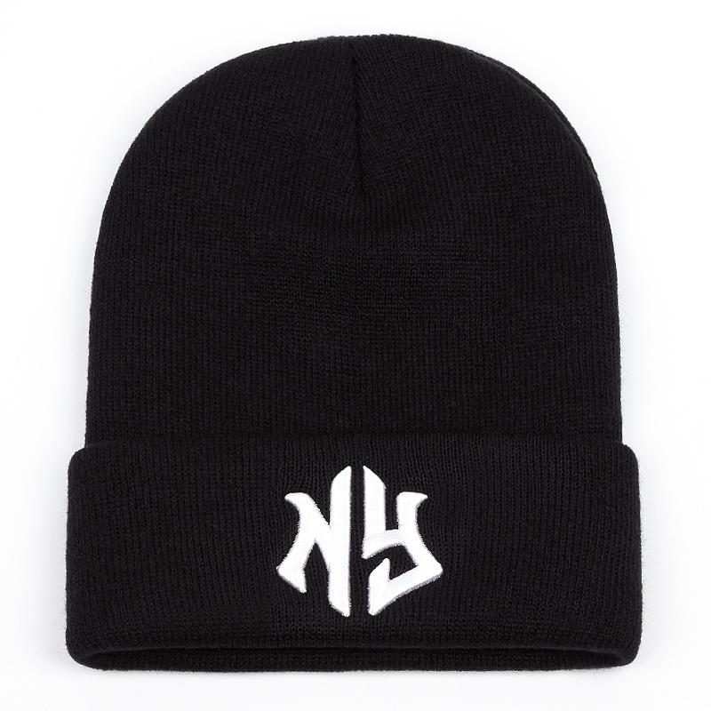 fashion beanie hat men letter embroidered men knitted hat with warm head cover hat women