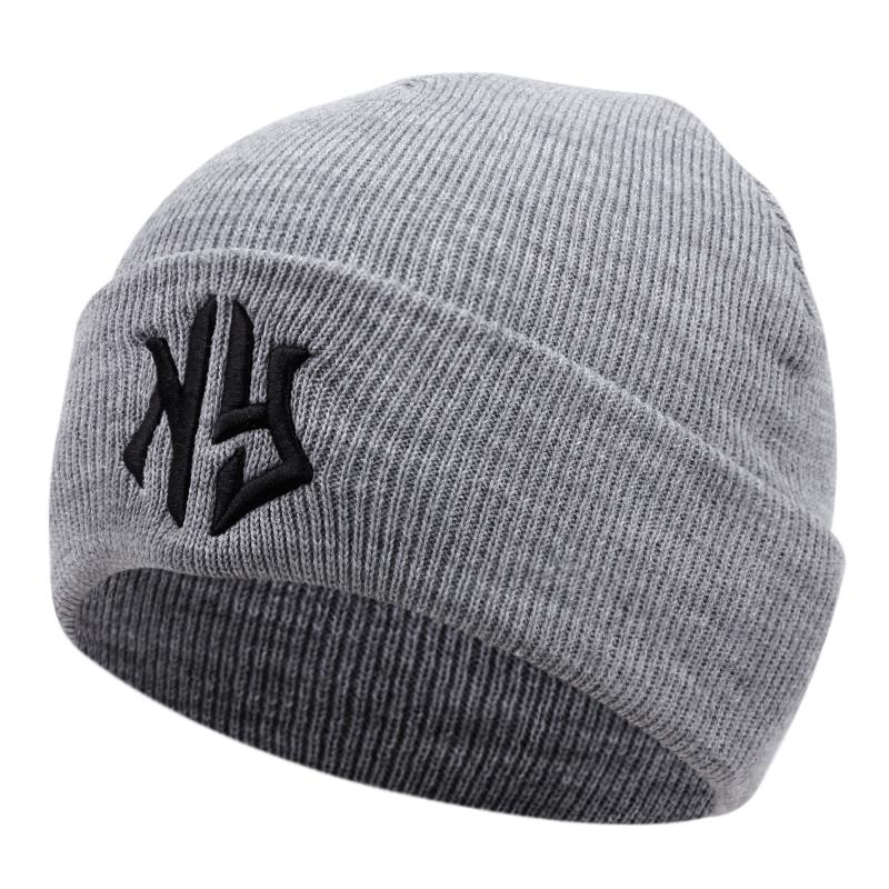 fashion beanie hat men letter embroidered men knitted hat with warm head cover hat women