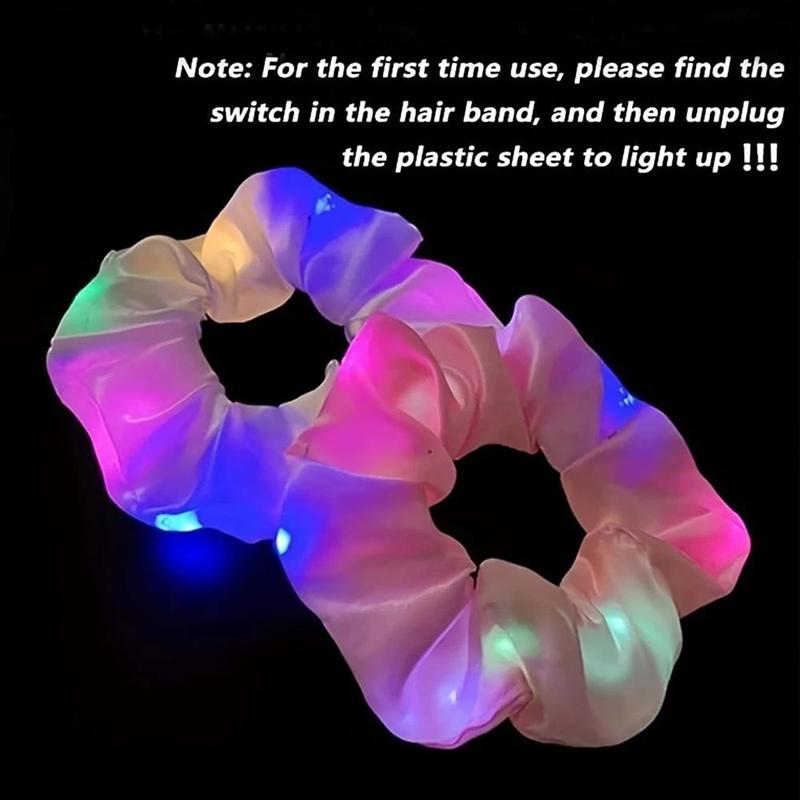 Luminous Hairband, 2 Counts Glowing LED Fluorescent Party Headband Decorations, Party Accessories for Christmas Party