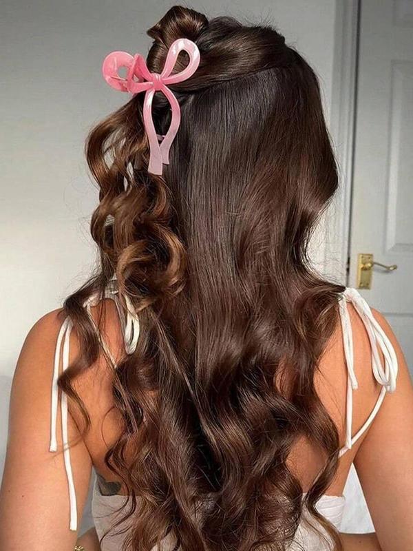 Cute Bowknot Design Hair Claw, Elegant Hair Accessories for Women & Girls, Minimalist Headwear Suitable for Thick Hair