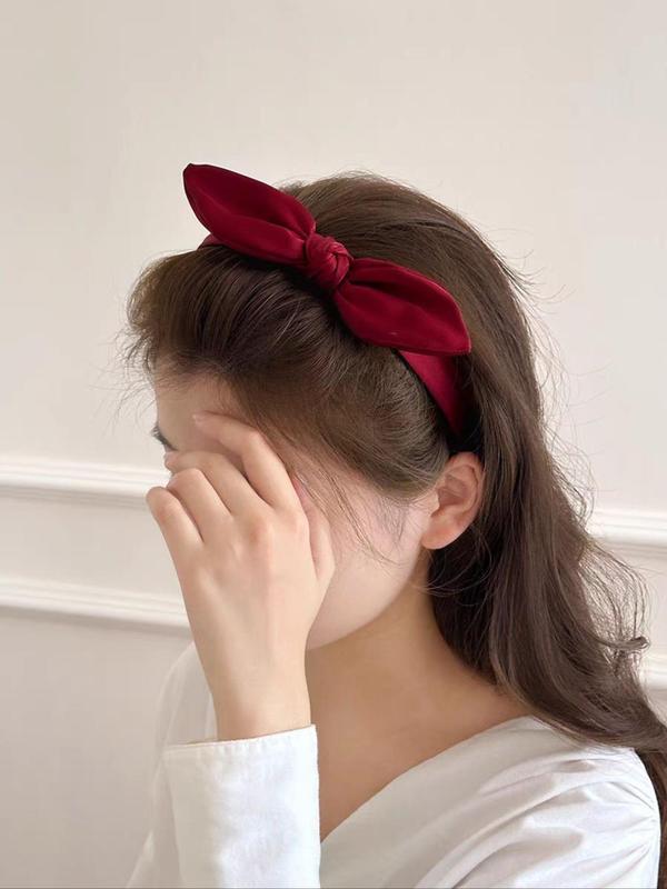 Women's Elegant Bowknot Design Hair Hoop, Cute Trendy Hair Hoop, Fashionable Hair Accessories for Daily & Party Decoration