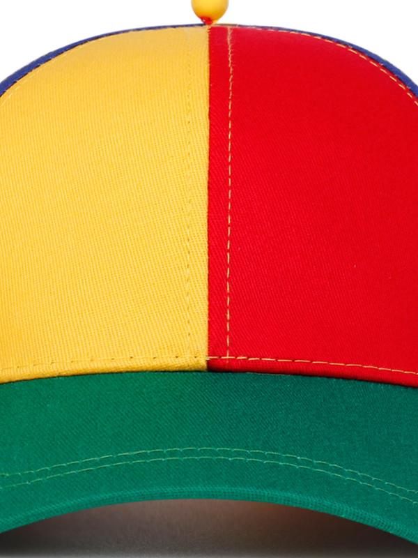 Colorblock Baseball Cap with Propeller Design, Casual Outdoor Sports Hat for Men & Women, Adjustable Sun Protection Cap for Daily Wear