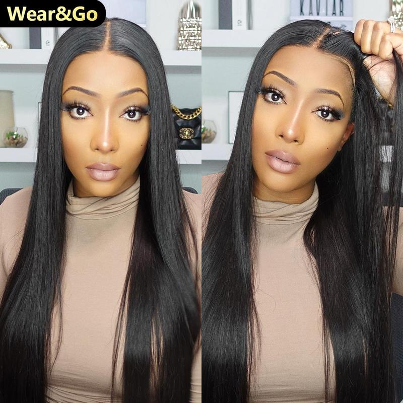 [NEW IN] OQ HAIR Silk Straight Pre-cut 7x5 HD Lace Wear Go Glueless Wig Bleached Mini Knots Beginner Friendly