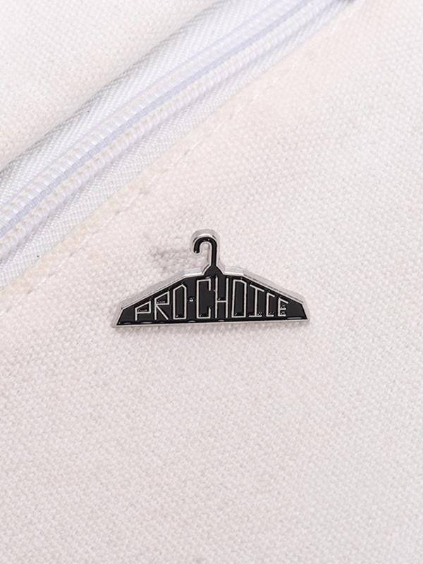 Cartoon Clothes Hanger Design Brooch, Fashion Alloy Badge for Daily Clothing Decor, Trendy All-match & Exquisite Brooch for Birthday Gift