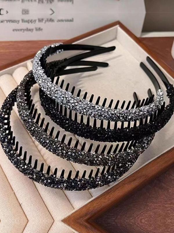 Rhinestone Decorated Hair Hoop, Casual and Versatile Hair Accessories for Women, Trendy Accessories for Party and Daily Life