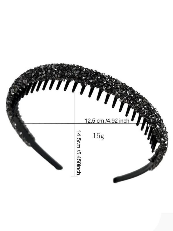 Rhinestone Decorated Hair Hoop, Casual and Versatile Hair Accessories for Women, Trendy Accessories for Party and Daily Life