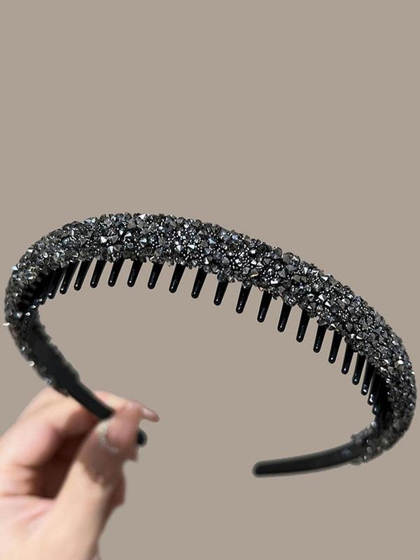 Rhinestone Decorated Hair Hoop, Casual and Versatile Hair Accessories for Women, Trendy Accessories for Party and Daily Life