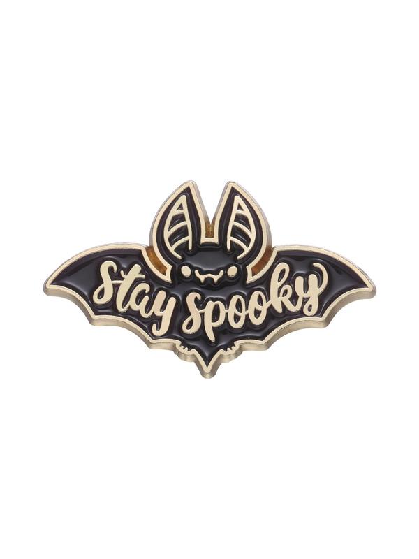 Lovely Letter & Bat Design Pin Brooch, Cute Fashion Alloy Badge for Daily Vacation Holiday Party Gift, Casual Festival Party Fashion Accessories