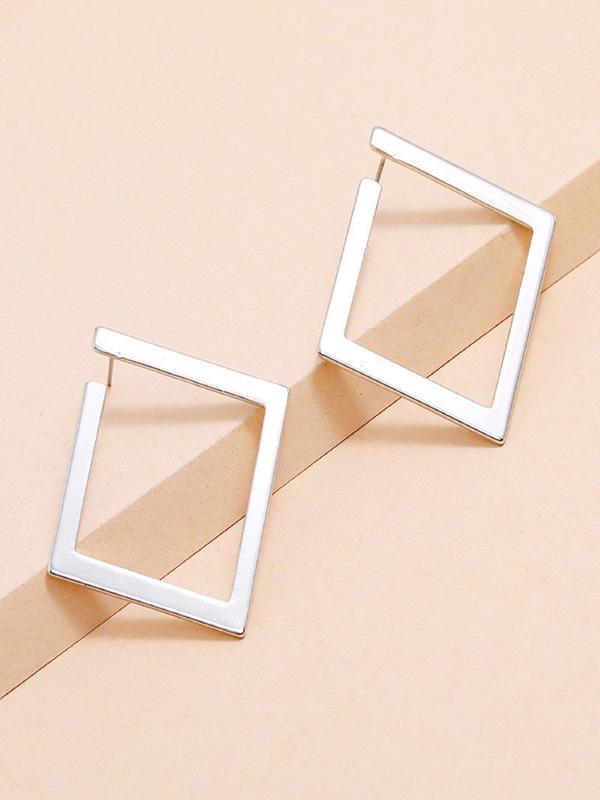 Women's Elegant Geometric Design Dangle Earrings, Fashion Jewelry for Party, Daily Clothing Decor, Trendy All-match & Exquisite Jewelry for Birthday Gift