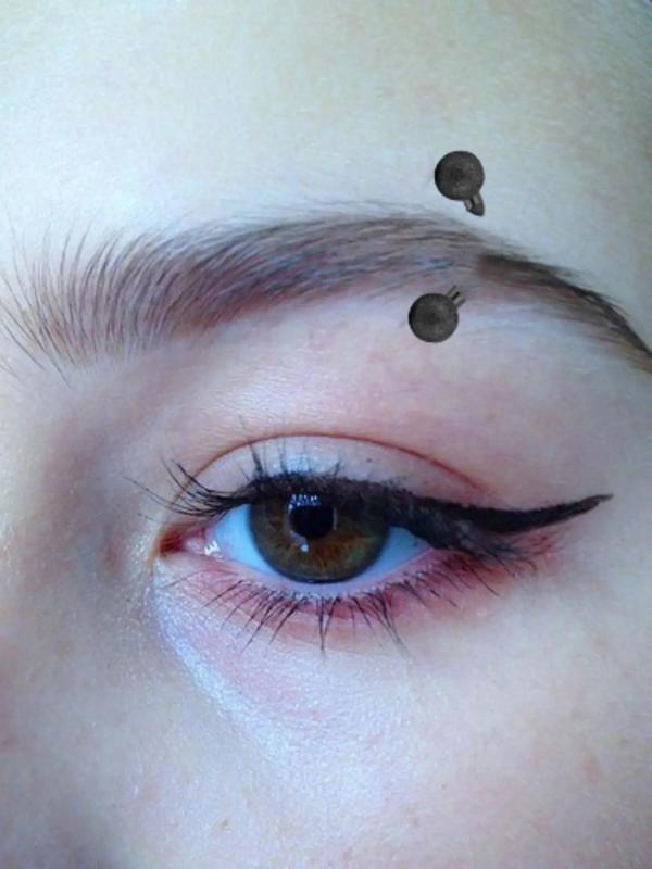 6pcs Fashionable Rhinestones Decor Punk Style Eyebrow Ring, Stylish Novelty Eyebrow Ring, Body Jewelry For Women & Men