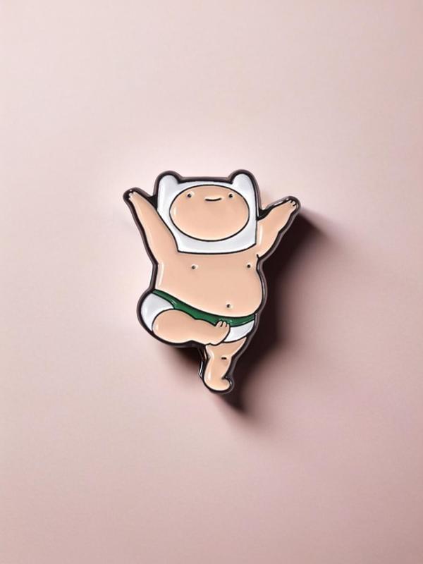 Cute Cartoon Design Brooch, Fashion Alloy Badge for Daily Clothing Decor, Summer 2024 Clothes Accessories for Men & Women