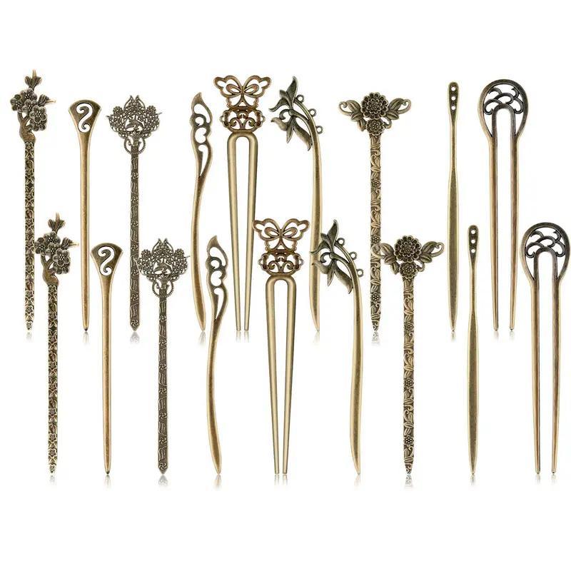 Vintage Style Hair Pin (9pcs set), Hair Styling Tool, Heatless Hair Accessories for Women & Girls, Christmas Gift