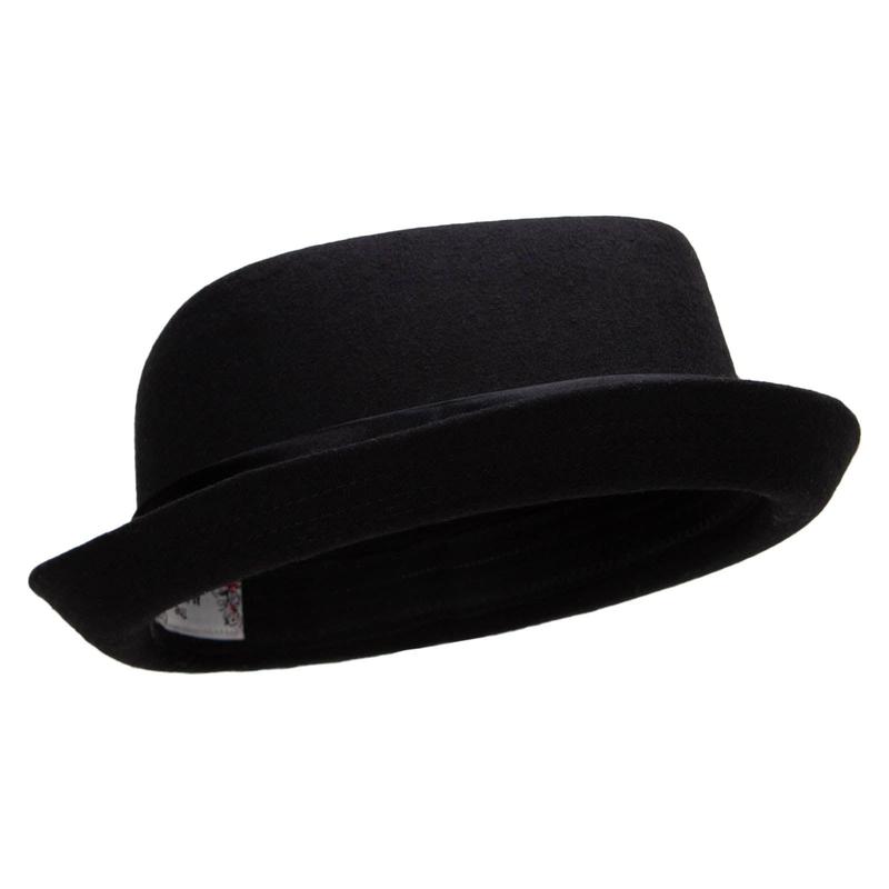 Wool Upbrim Pork Pie Fedora for Men - Fashion Accessory