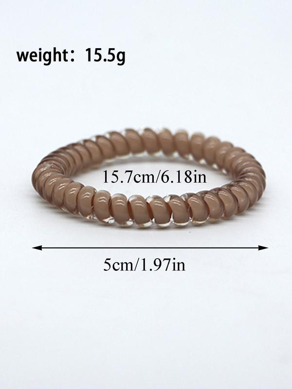 Spiral Design Hair Tie, High Stretch Hair Tie, Hair Accessories for Women & Girls, Minimalist Headwear Suitable for Thick Hair