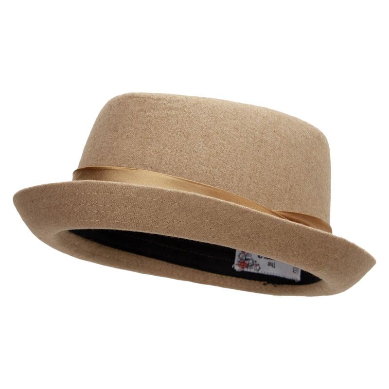 Wool Upbrim Pork Pie Fedora for Men - Fashion Accessory