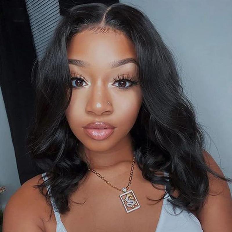 Pre Cut Glueless Body Wave Wig Human Hair  4×4 Lace Closure Wig Pre Cut Lace Glueless Human Hair Body Wave Wig Ready & Go Body Wave Wig Human Hair Wigs