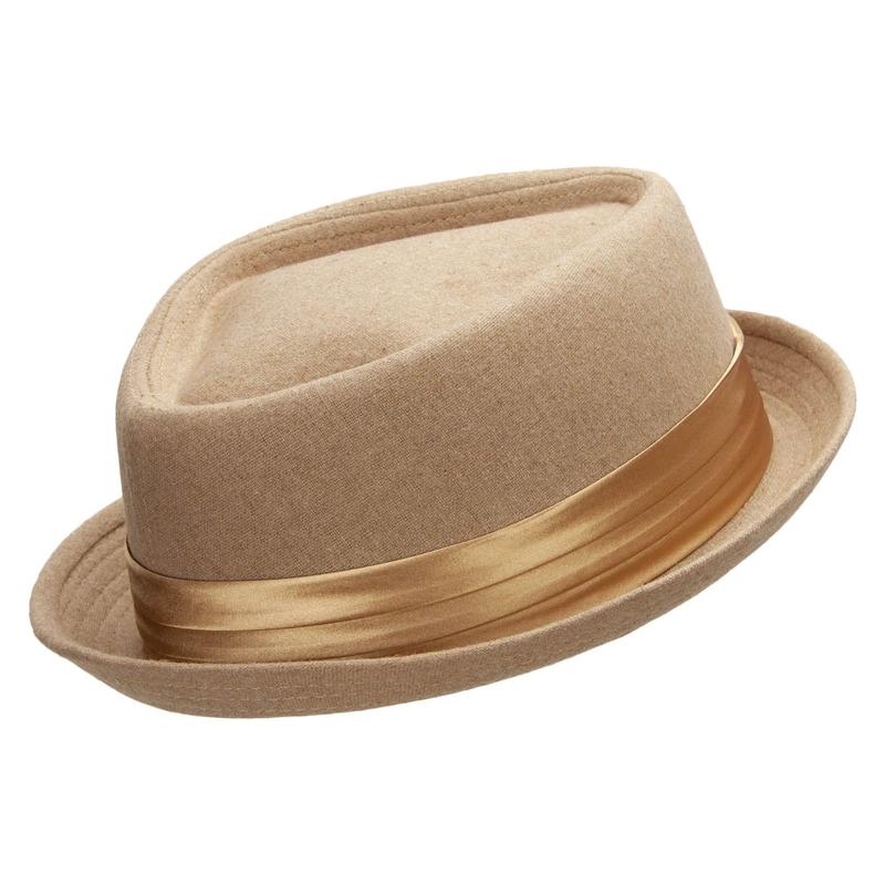 Wool Upbrim Pork Pie Fedora for Men - Fashion Accessory