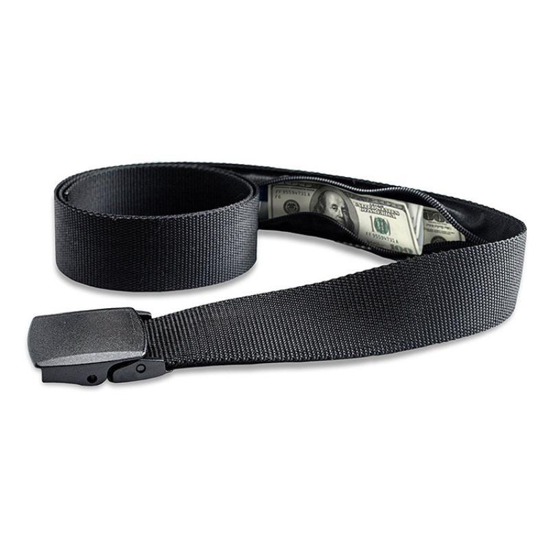 Hidden Zipper Belt, 120m Portable Money Belt Waist Bag, Anti-theft Belt Waist Bag, Sports & Outdoor Accessories for Women & Men