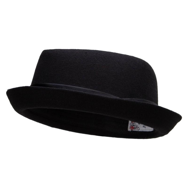 Wool Upbrim Pork Pie Fedora for Men - Fashion Accessory