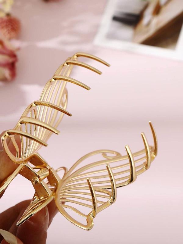 Women's Elegant Hollow out Butterfly Design Hair Claw for Women, Fashion All-match Hair Accessories, Cute Lovely Hairwear for Daily Used