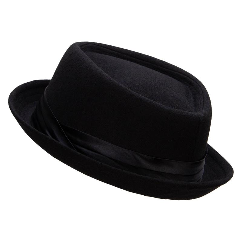 Wool Upbrim Pork Pie Fedora for Men - Fashion Accessory