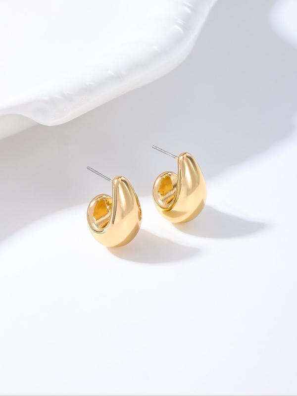 Women's Elegant Water Drop Shaped Earrings, Luxury Jewelry, Exquisite Trendy Earrings, Fashionable Jewelry for Women & Girls for Daily & Party Decoration