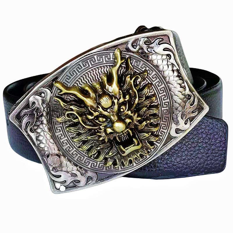 INDIVIDUAL BUCKLES MEN'S Oval removablewestern cowboy cowgirBelt sunflower& cow WesterFashion