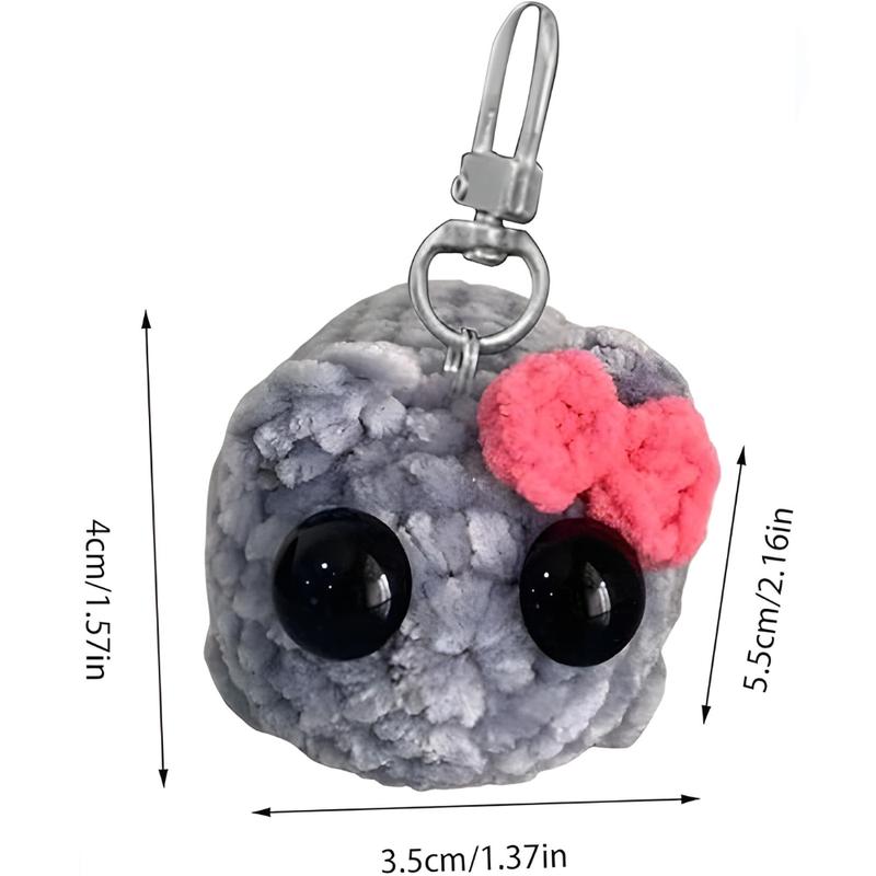 Crochet Sad Hamster Meme Keychain with Sound