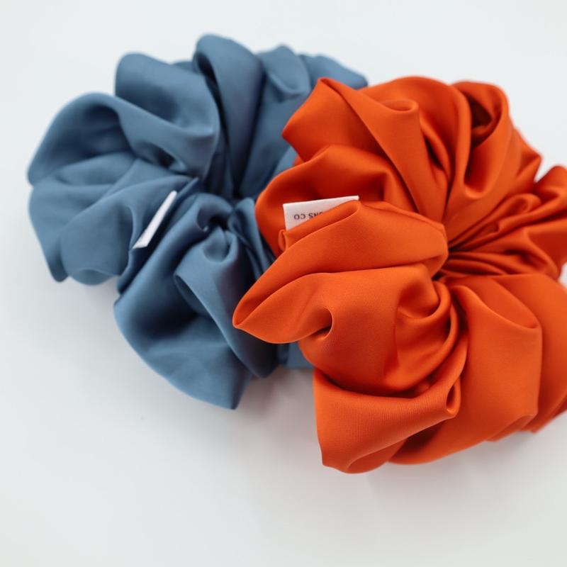 XXL Mulberry Silk Hair Scrunchies Hair Ties, Silk Ponytail Holder Silk Hair Tie, Silk Hair Accessories, Jumbo Silk Scrunchy Hair Tie, Large Hair Scrunchies Daily Casual