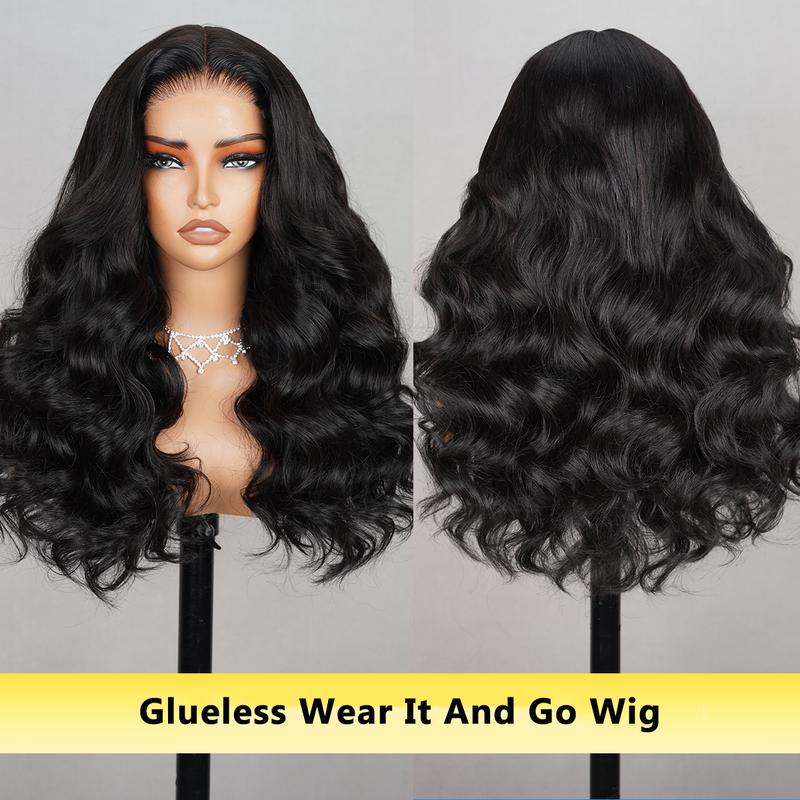 TESLAL Wear It and Go Glueless Wig Pre Cut HD Lace 6X6X1 Lace Wig  180% Density Body Wave Wig