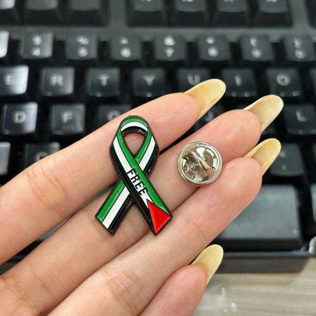 Palestine Flag Pin Lapel Stainless Steel Keffiyeh Handala Palestine pins