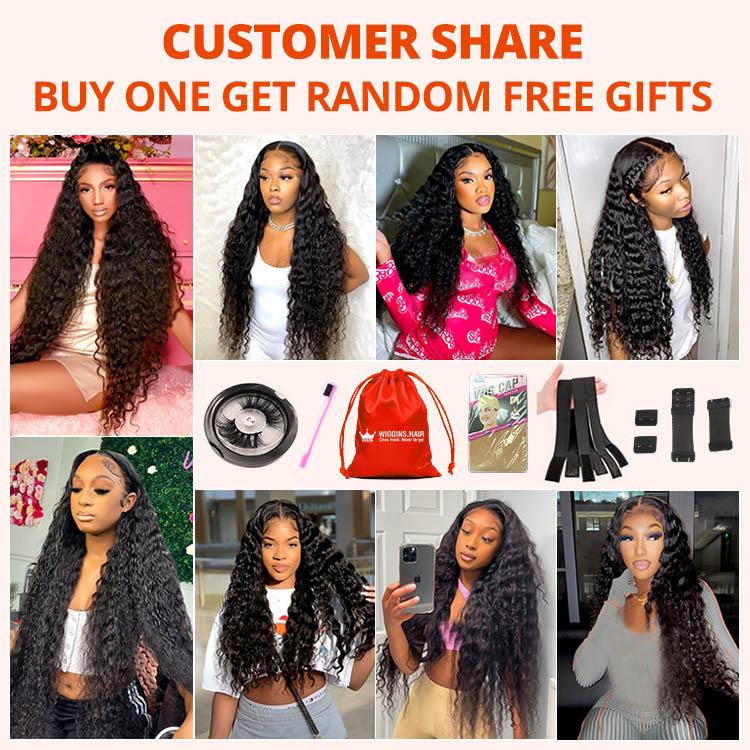 Wiggins Hair Loose Deep Wave 7x4 Pre Cut Ready Go Glueless Wigs Pre Bleached Human Hair Beginners Glueless Wig