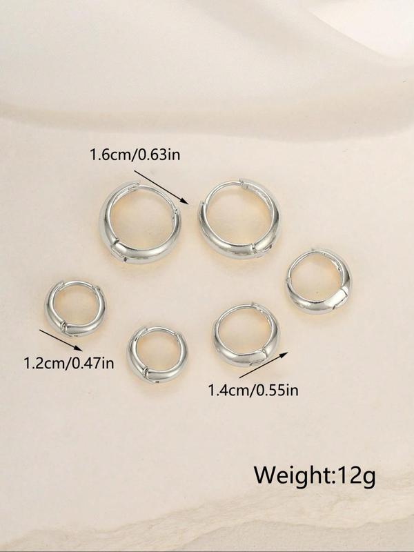 Elegant Minimalist Hoop Earrings for Women, Simple Trendy Hoop Earrings, Chic Gorgeous Ear Piercing Summer Jewelry As Birthday Gift for Girlfriend, Cute Accessories for Back To School, Goth Girl Jewelry for Fall 2024, Fall Outfits, Fall Freshness