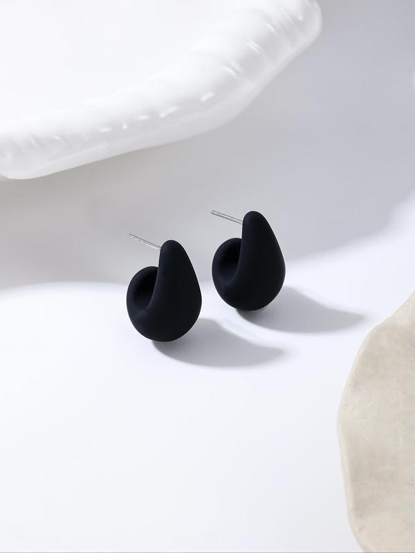 Women's Elegant Water Drop Shaped Earrings, Luxury Jewelry, Exquisite Trendy Earrings, Fashionable Jewelry for Women & Girls for Daily & Party Decoration