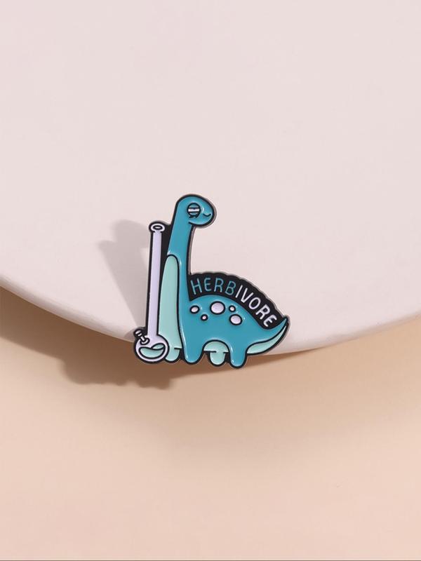 Cute Dinosaur Design Brooch, Fashion Alloy Badge for Daily Clothing Decor, Trendy All-match & Exquisite Brooch for Birthday Gift