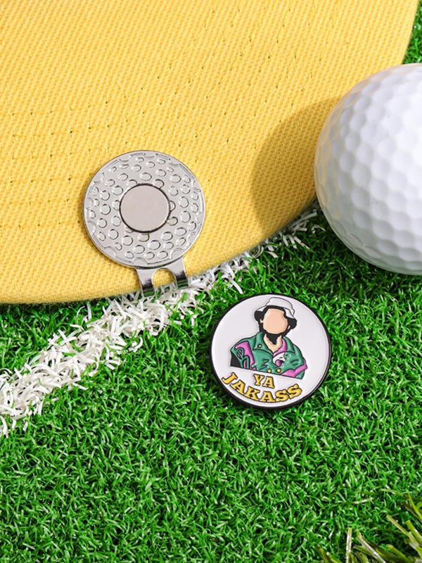 Cartoon Character Pattern Golf Hat Clip, Cute Golf Hat Clip, Fashion Accessories for Men & Women, Trendy All-match & Exquisite Brooch for Birthday Gift