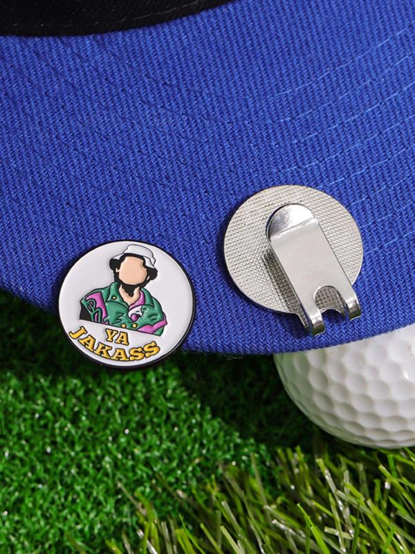 Cartoon Character Pattern Golf Hat Clip, Cute Golf Hat Clip, Fashion Accessories for Men & Women, Trendy All-match & Exquisite Brooch for Birthday Gift