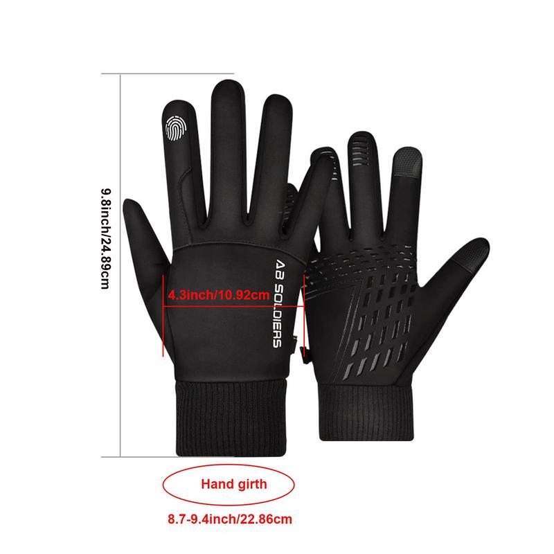 Men's Winter Touch Screen Gloves, Waterproof & Warm Gloves, Suitable for Outdoor Winter Activities