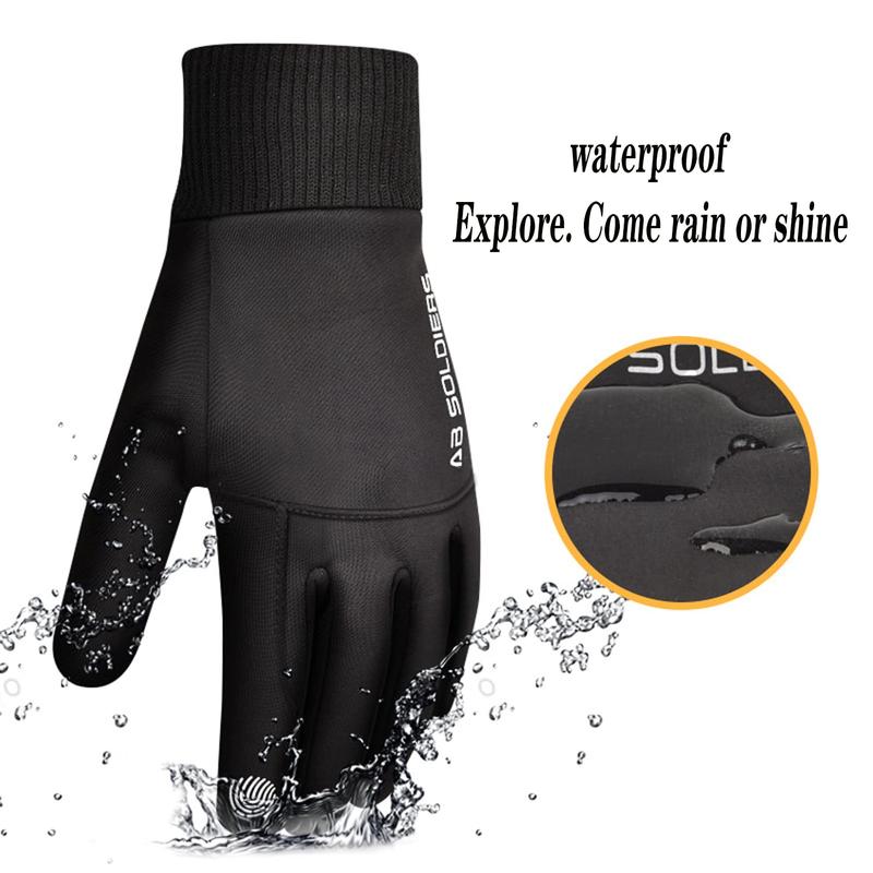 Men's Winter Touch Screen Gloves, Waterproof & Warm Gloves, Suitable for Outdoor Winter Activities