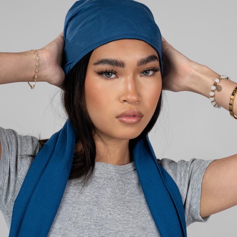 MultiStyle PreTied WrapCap                            [Hand Made | Premium Satin Lining]