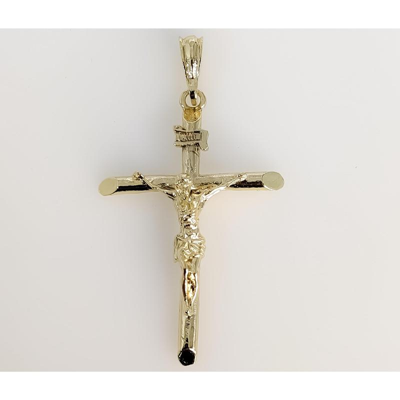 Plated Medium Cross Pendant