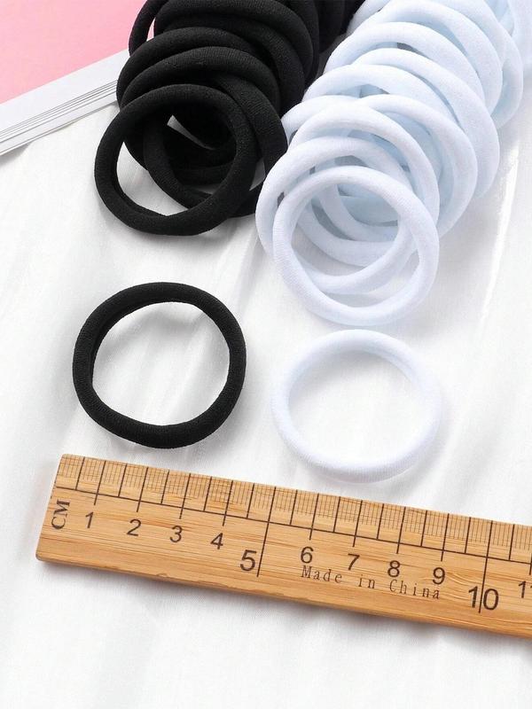 Solid Color High Elastic Hair Tie Set, Women's Versatile Hair Accessories, Casual Headwear Suitable for Thick Hair, Fashion Hair Accessories for Party, Daily Clothing Decor